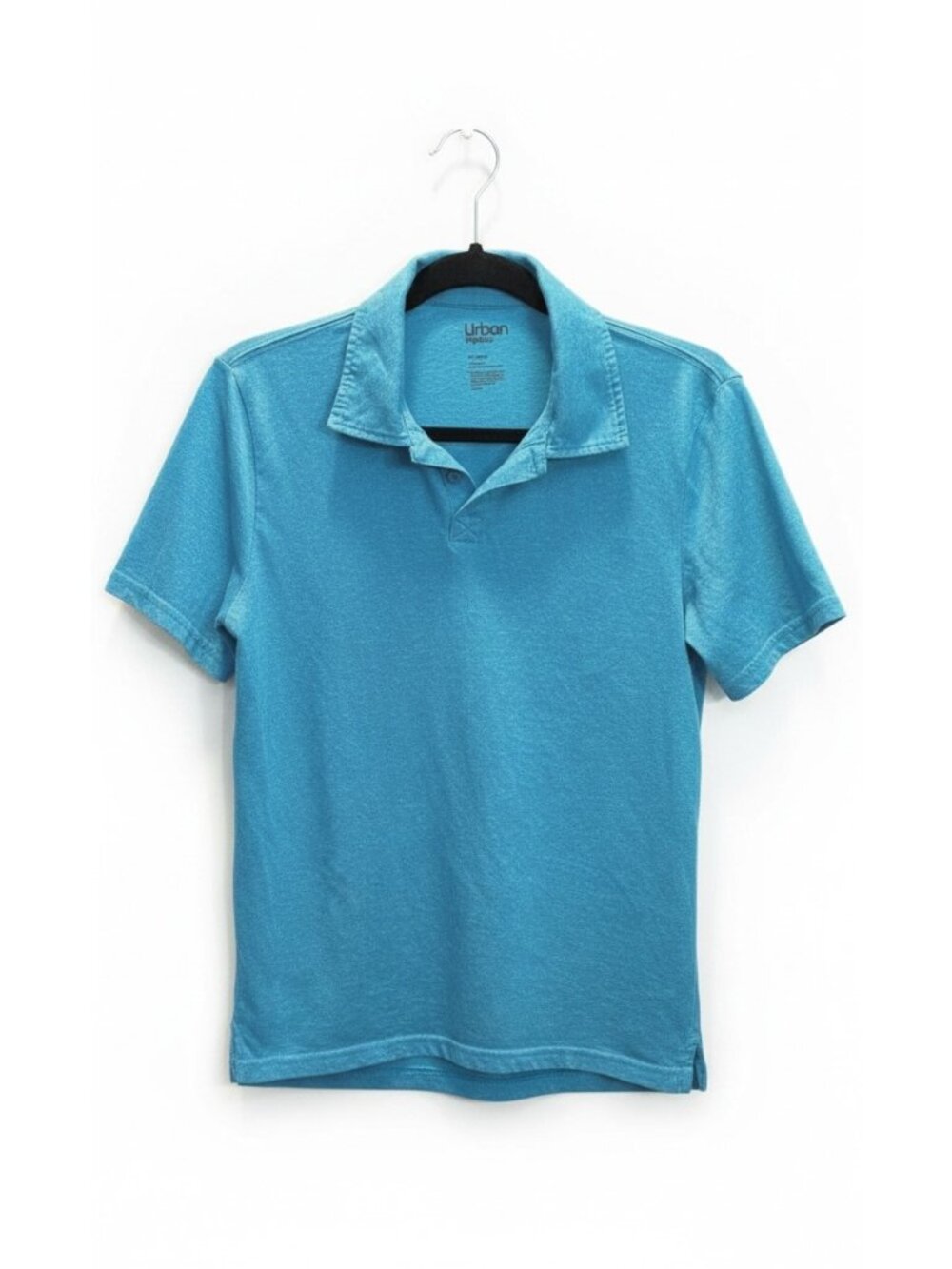 Urban Pipeline Boys Blue Plaid Polo – XL